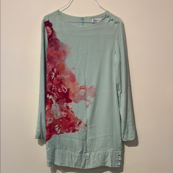 Misha Nonoo Sea Foam Green Silk Dress - Women’s 4 - Picture 1 of 10